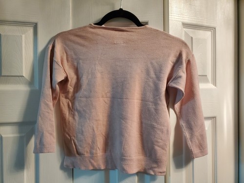 Zara Cute Very Soft Knitted Loose Fit Pink Designer Sweater size 7 - Picture 5 of 5