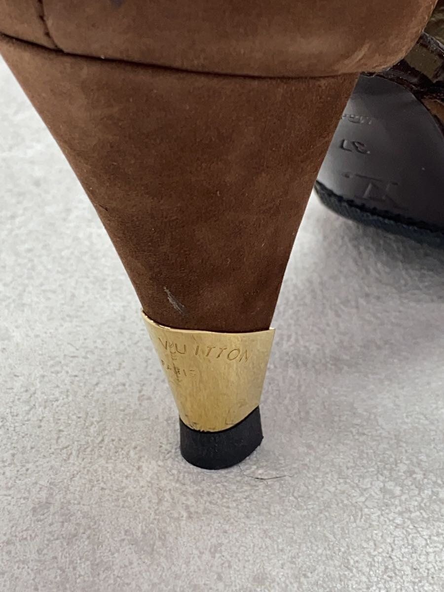 LOUIS VUITTON SANDAL 37 Brown SUEDE MA1019 Used | eBay LOUIS VUITTON SANDAL 37 Brown SUEDE MA1019 Used | eBay