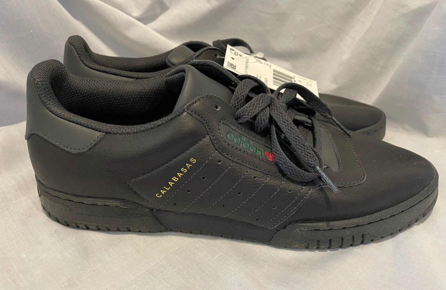 Adidas Yeezy PowerPhase Uomo 10 Calabasas Core Nero CG6420 Nuove senza scatola