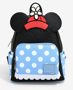 polka dot backpack purse