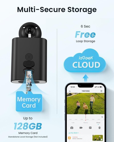 S1 Solar Security Cameras Wireless Outdoor, 2K WiFi Battery Powered Home Surv... - Picture 8 of 10