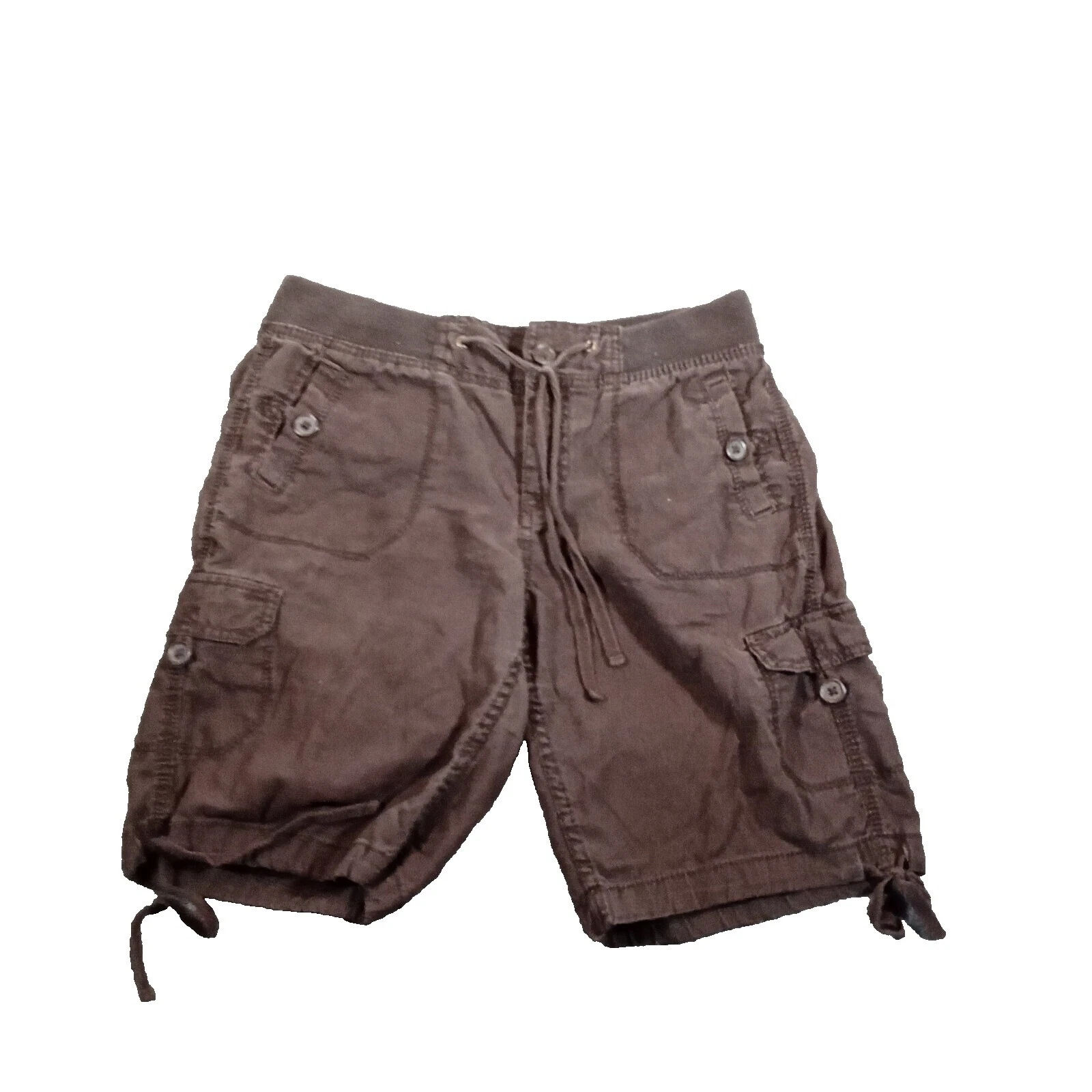 Faded Glory Regular Size Linen Blend Shorts for Women