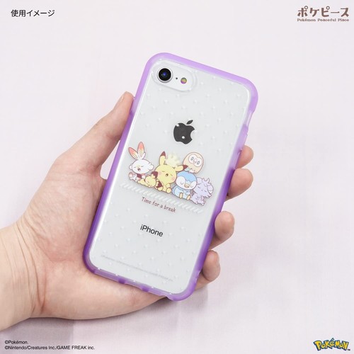 Gourmandise iPhone SE 8 7 Case Cover 4.7 IIIIfit Clear Pokemon POKE-802B Japan - Picture 4 of 5