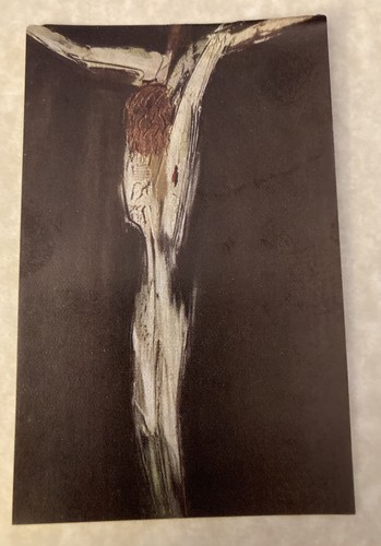 Wilhelm Congdon Kreuzigungskarte gedruckt in Italien 3“ x 4 1/2“