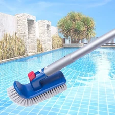 Sepetrel Pool Brush Head for Cleaning Pool Walls, Steps & Corners-Rotatable Hand