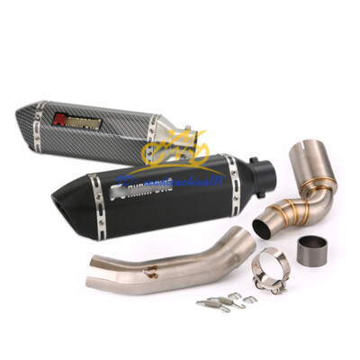 Exhaust Black Muffler Mid Link Pipe Modified System For Duke 390 RC390 2021-2023