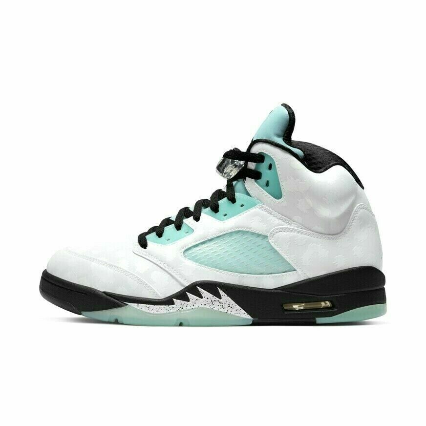 Air Jordan Retro 5 Island Green Reflective Cheetah Size 5 Air Jordan Retro 5 Island Green Reflective Cheetah Size 5
