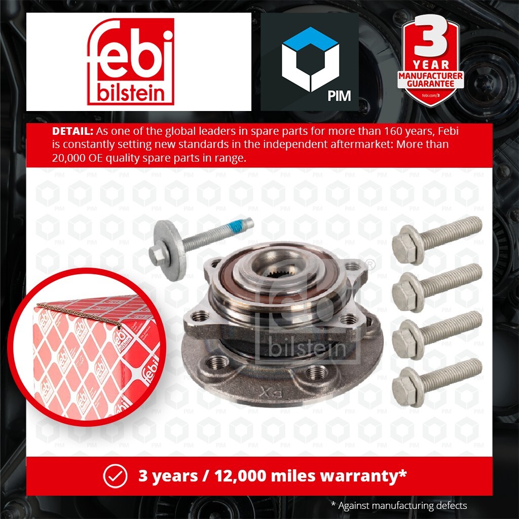 Wheel Bearing Kit Front Left or Right 22649 Febi 274298 31329980 