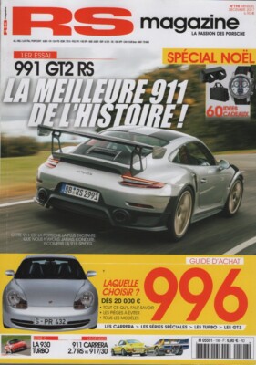 RS MAGAZIN 198 KAUFANLEITUNG PORSCHE 996 991 GT2 RS 917/30 SUNOCO 1100PS 944 TURB