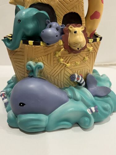 Noahs Ark Lamp Nursery Kids Room Elephant Hippo Giraffe Lion Rabbits Whale - Picture 3 of 11