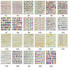 #245S Multi Colour Alphabet Letters Numbers Craft Card Scrapbooking Stickers