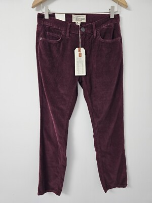 Aktuelle Elliott The Fling Slim Boyfriend Kord Damen 25 Burgunderrot Hose