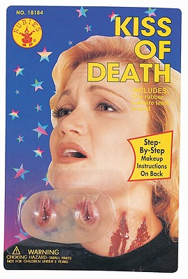 Fake Wound Vampire Bite Latex Prosthetic Neck Scar Teeth Marks Costume Prop NEW