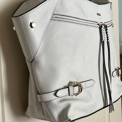 LODIS Leather Nikki Satchel Samba - Optic White NWOT - Picture 14 of 24