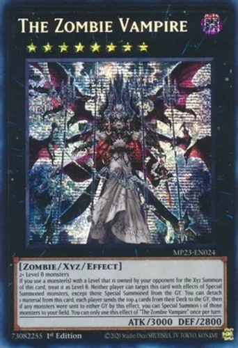 Yugioh! The Zombie Vampire - MP23-EN024 - Prismatic Secret Rare - 1st Edition Ne