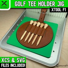xTool F1 Golf Tee & Holder Jig, F1 Laser Jig, xTool Laser Jig, Laser Template