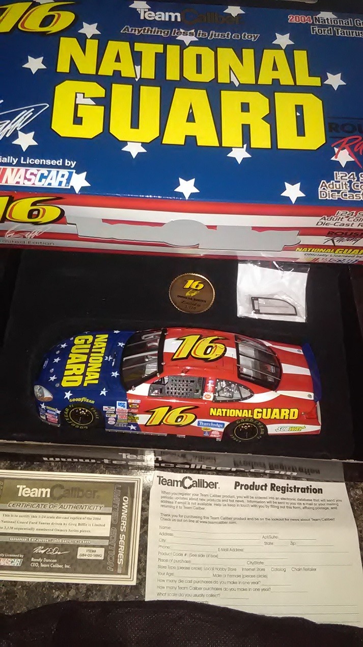 Nuevo Greg Biffle Guardia Nacional 16 2004 dueños de equipo de calibre 1 24 Diecast De 3120 Nuevo Greg Biffle Guardia Nacional 16 2004 dueños de equipo de calibre 1 24 Diecast De 3120