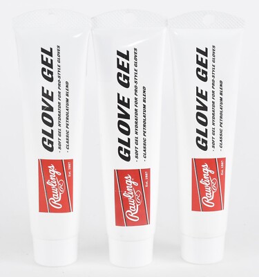 Rawlings Glove Gel Premium 4 Oz - Lotto Di 3 Tubi Per Guanti Da Baseball/Softball
