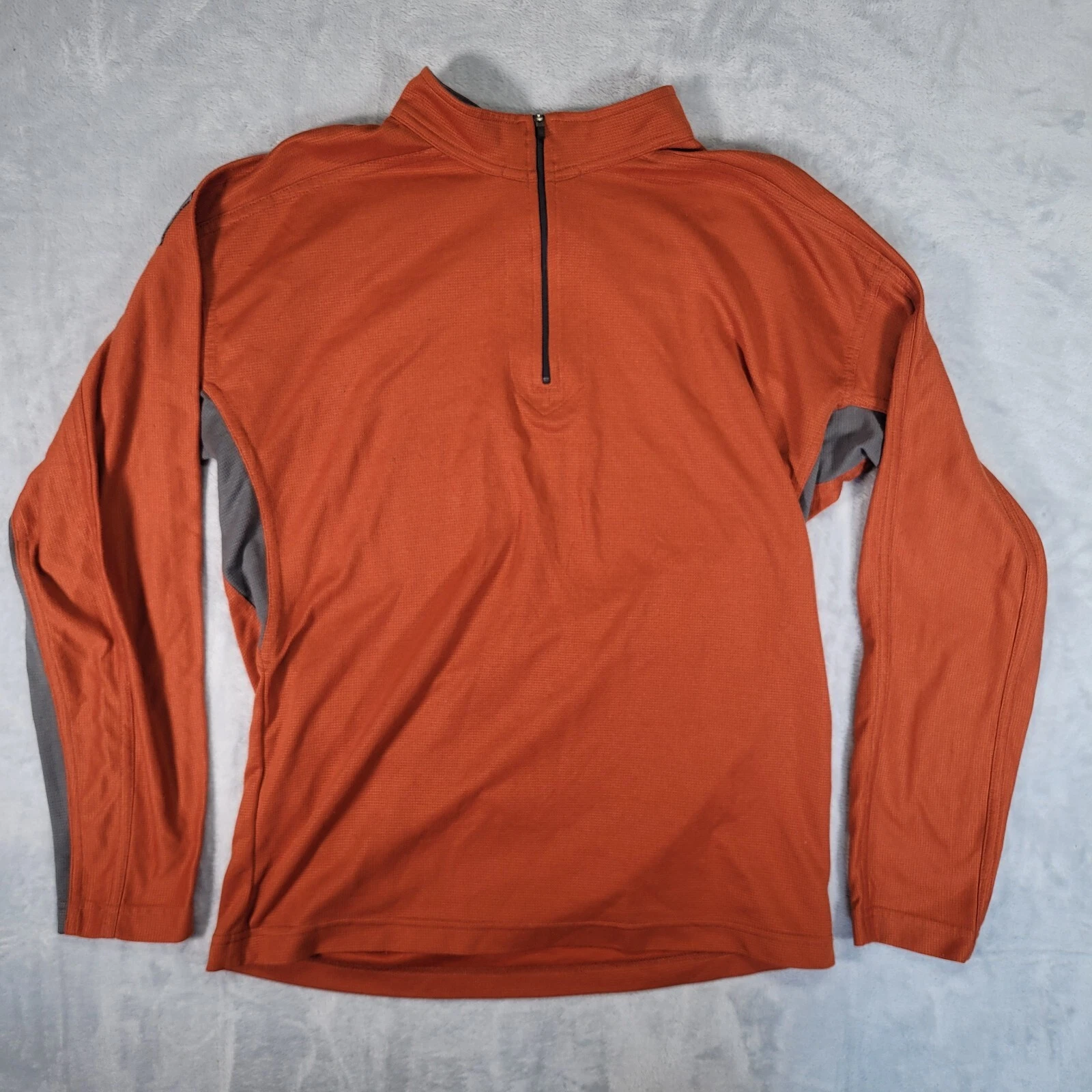 prAna Shirt Mens XL Orange 1/4 Zip Hike Waffle Knit Layer Lightweight Sweatshirt
Opens in a new wind