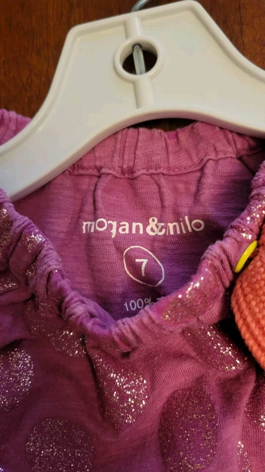 Girls Morgan And Milo Dress Purple Polka Dot Size 7 - Image 4 of 4