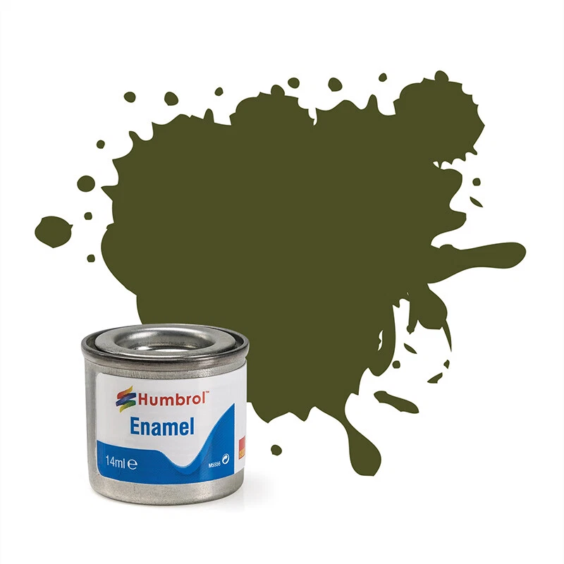 Humbrol AA1688 Enamel No 155 Olive Drab Matt (14ml) modellismo