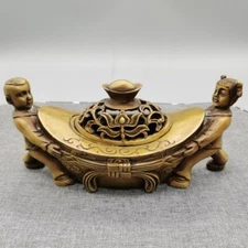 19cmBronze Ornaments Incense Burners Religious Items Incense Burners Decorations