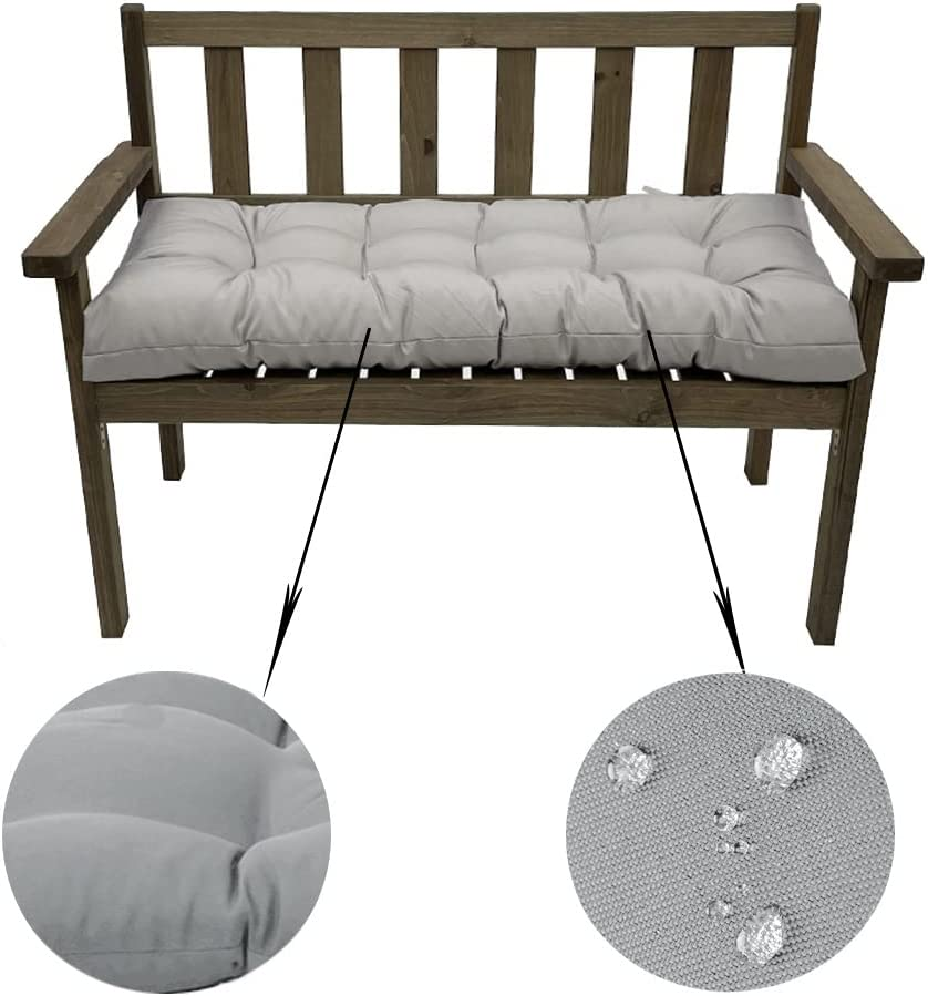 Waterproof Indoor/Outdoor Garden Bench Seat Cushions,Tufted Loveseat
