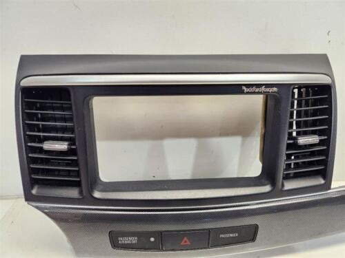 2011 Mitsubishi Lancer Ralliart Radio / Navigation Bezel *Gray/Black* - Foto 3 di 12