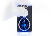 Shih Tzu, Dog Crystal Round Keyring, High Quality, Crystal Animals CA
