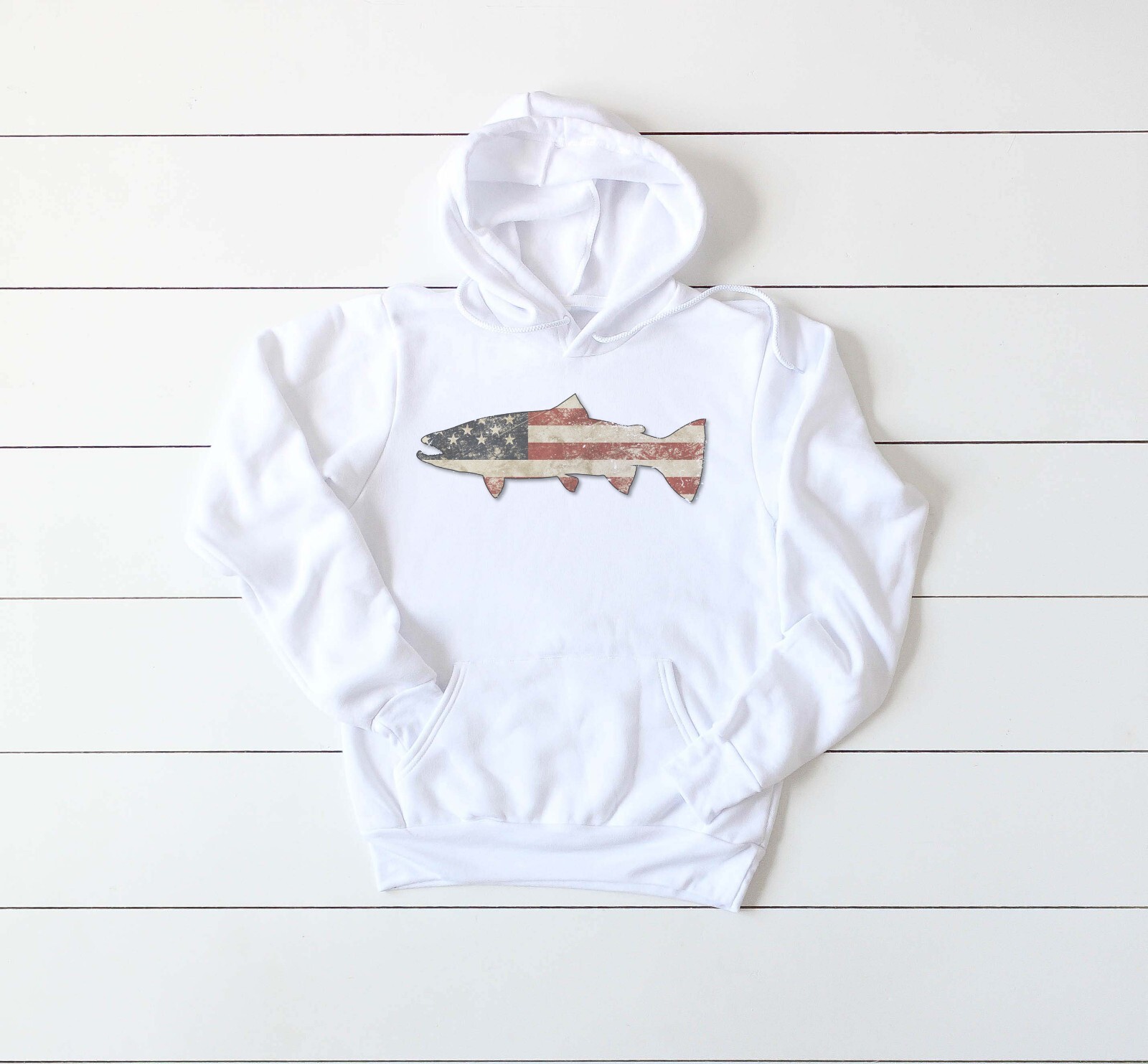 FISHING HOODIE, American Trout, UNISEX, YOUTH & ADULT SIZES, HOODED