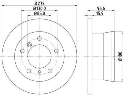 2x Disques de freins Pagid 54637 pour Toyota Auris Corolla 8DD 355 118-951 NEUF - Photo 1/4