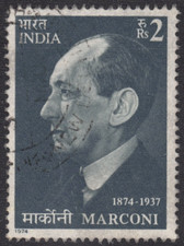 1974 India - SC# 646 - Guglielmo Marconi - Inventor  - Used
