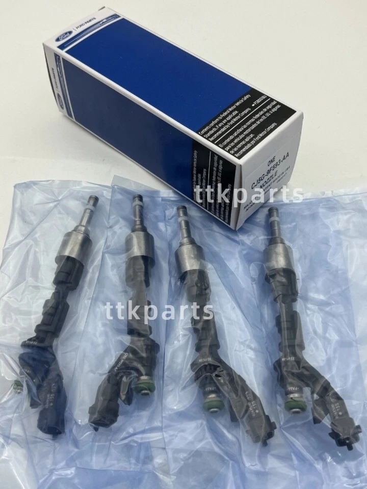 4x Fuel Injectors For Ford Fiesta Transit Connect Fusion 1.6L Turbo CJ5G9F593AA Foto 3 de 4
