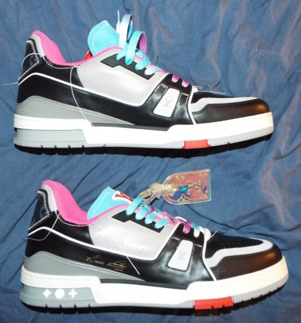 Louis Vuitton/ Virgil Abloh Upcycle In Black Men Trainer Sneakers Louis Vuitton/ Virgil Abloh Upcycle In Black Men Trainer Sneakers