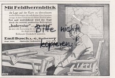 RATHENOW, Werbung 1916, Emil Busch AG Optische Industrie Brillengläser