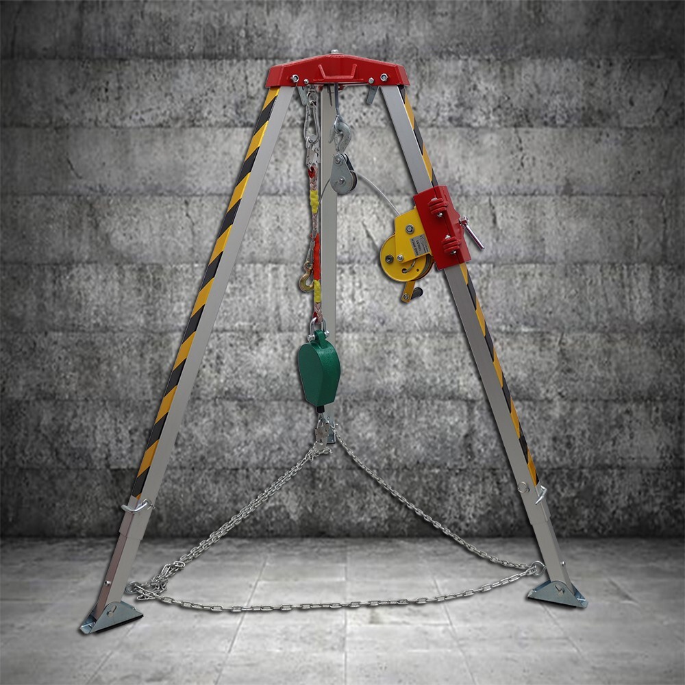 Aluminum Alloy Emergency Rescue Tripod Kit Confined Space Tripod
