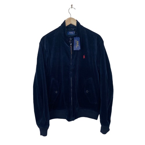 POLO RALPH LAUREN Corduroy Jacket Men's Navy Stretch Cord Bomber BNWT Size M