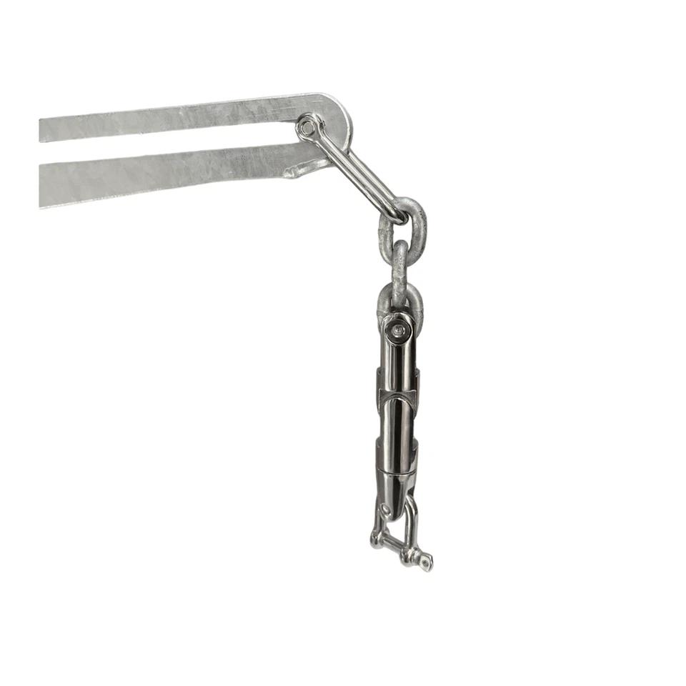 Super Sarca 2 Anchor + Swivel & Shackle Kit – For 4.5m-6m Boats, Mud, Sand, Reef - image 2 of 4