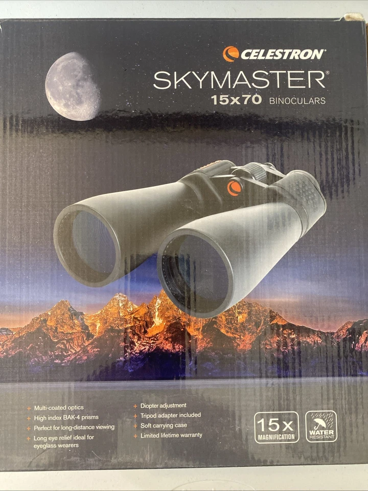 Celestron SkyMaster 15x70mm Astronomy Binoculars – Black – Powerful Long Range - Image 2 of 4