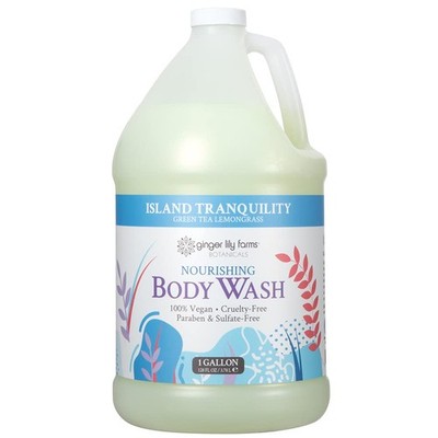 Ginger Lily Farms Botanicals Nourishing Body Wash, Island Tranquility, 100% V...