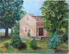 Oil Painting on Panel,Ameriacn Impressionist Art,Signed