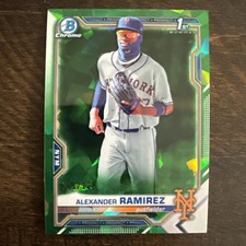 2021 Bowman Chrome Green #bcp-208 Alexander Ramirez Rc  /125 