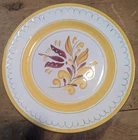 Vintage STANGL Pottery Provincial Floral Yellow DINNER PLATE 10"