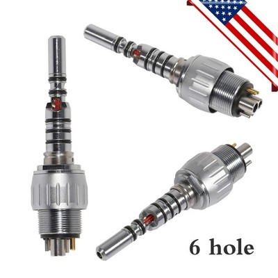 Dental Handpiece MULTIflex Coupling Fit Kav 6 Pin Fiber Optic LED 465LRN Coupler