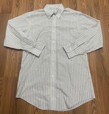 Brooks Brothers Dress Shirt Mens 15.5 32 Regent Non-Iron Striped Button Down