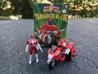 Vintage 1993 Bandai Power Rangers Tyrannosaurus Rex Battle Bike Complete w/ Box