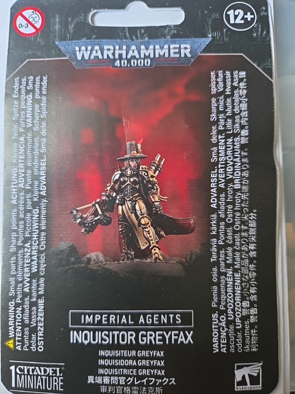 WARHAMMER 40k, INQUISITOR GREYFAX