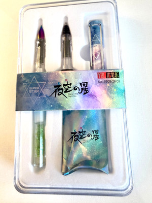 New ''Super Star'' school fountain pen with cartridges and rollerball point.  MINT