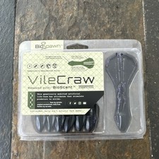 BioSpawn VileCraw Enhanced BioScent Swimbait Black Purple 7 Pack 