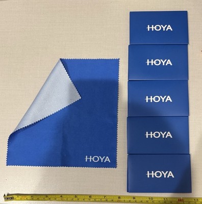 Hoya Microfiber Cleaning Cloth With grip for Cameras and Eyewear - 5 Cloths